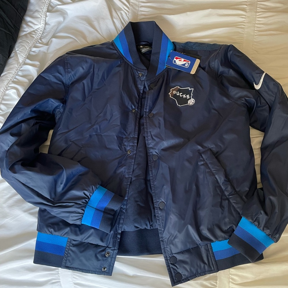 Blue NBA Milwaukee Bucks Jacket